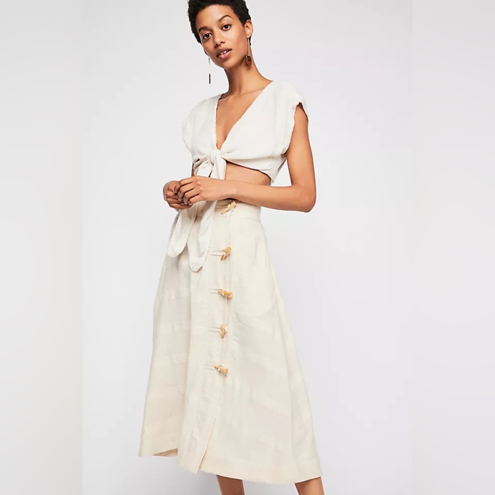 Free People Rosabella Midi Skirt XS/S‎